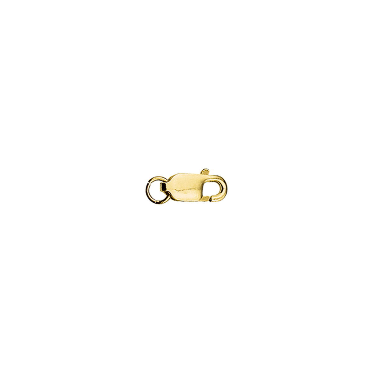 karabijnhaak 9 mm 14K geelgoud