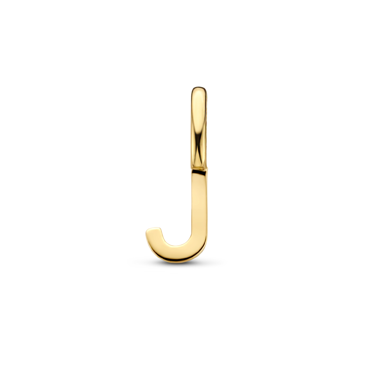 14k Geelgouden hanger in de vorm van een letter.