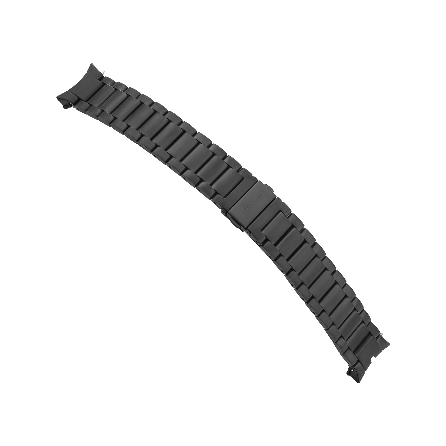 De zwarte schakelband kan gemakkelijk zelf worden bevestigd door de Easy Click Pushpin en heeft een aanzetmaat van 20mm. Deze band is geschikt voor de kast grootte van 46mm. De band is in lengte verstelbaar en heeft een vouwsluiting.