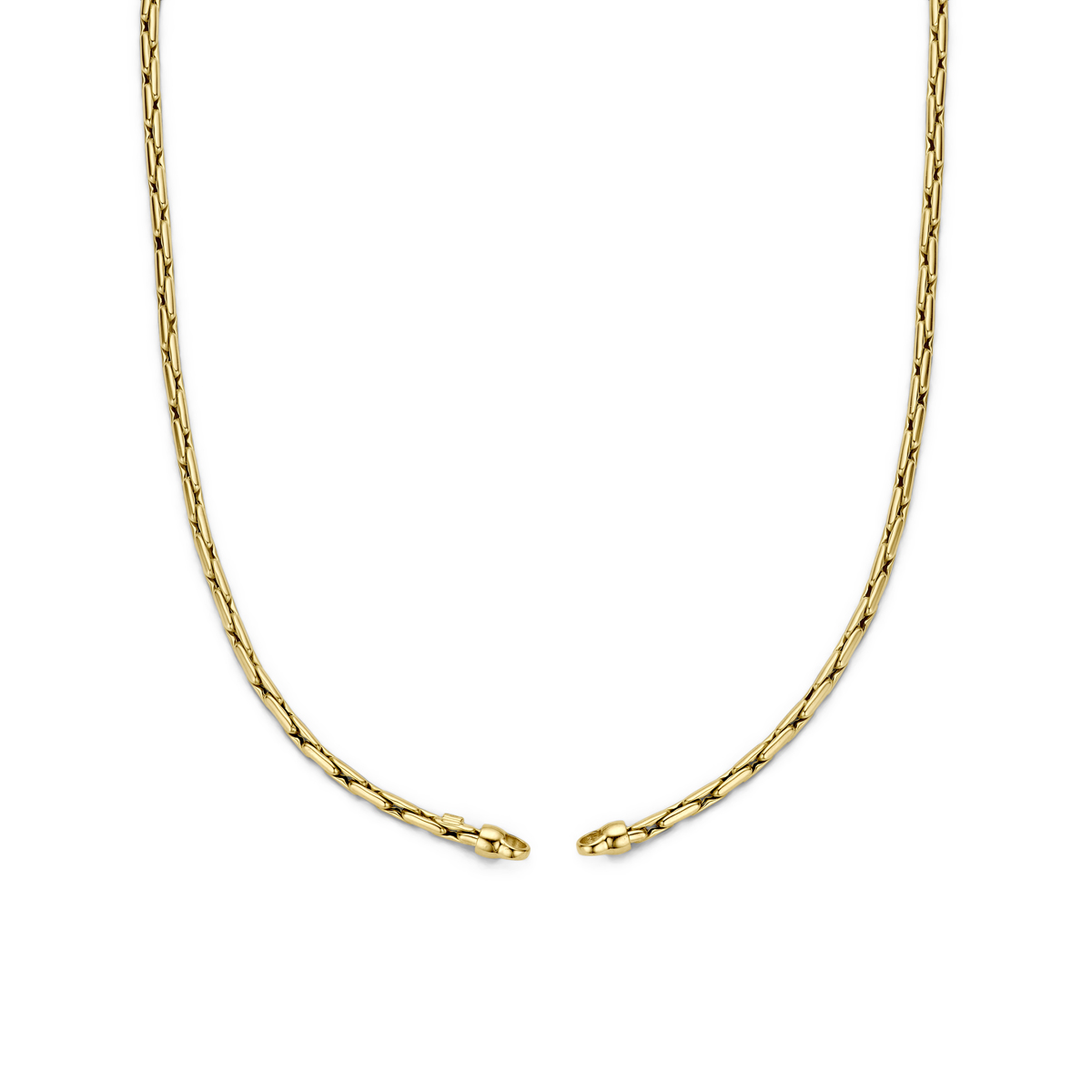 14k Geelgouden collier zonder slot met een schakelbreedte van 2.7mm en een draaglengte van 44cm. Let op; dit collier is te combineren met een van onze connectoren.&nbsp;