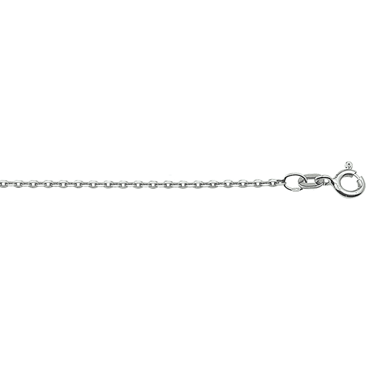 Witgouden Anker Schakel Collier 41-43-45 cm