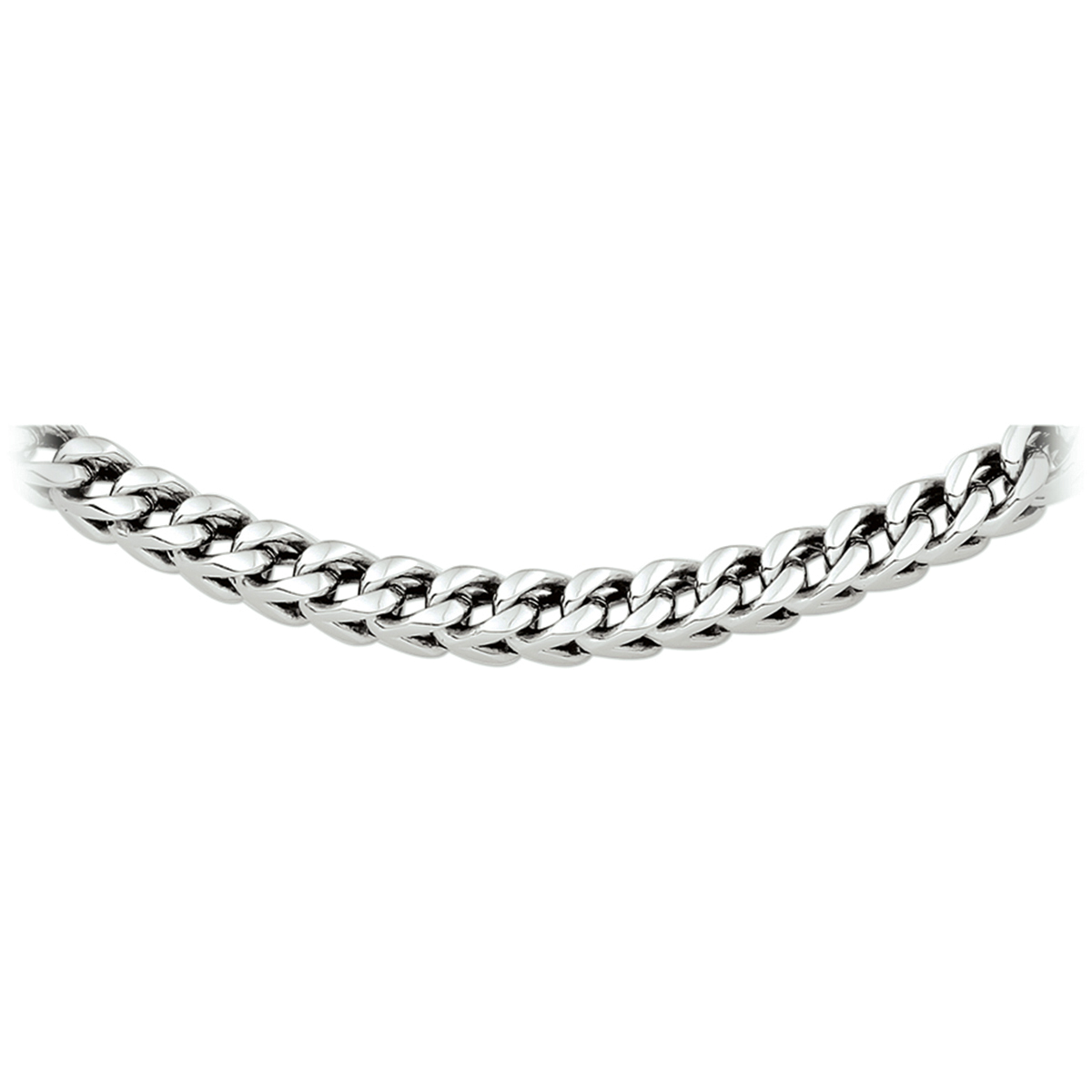 Beschrijving: Stalen collier met een poli afwerking. 
Verpakt per: 1
Doelgroep: heren
Breedte: 6 mm
Langste lengte: 55 mm