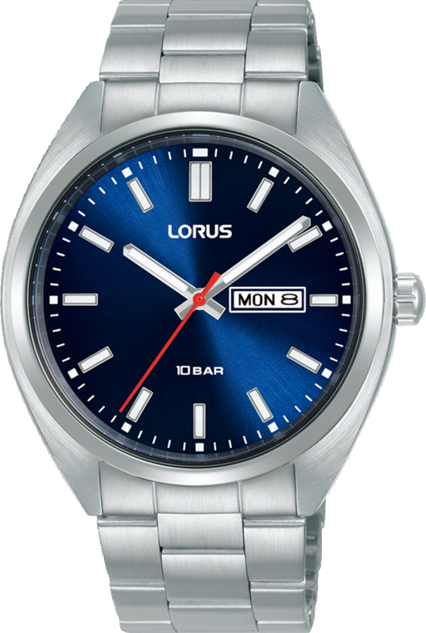 Dit is een herenhorloge van het merk Lorus. Het is een analoog horloge gemaakt van staal. De diameter van de kast is 41 mm en de kast is 11 mm dik.
De verdere specificaties van het horloge zijn als volgt:
Kastvorm: rond
Kastkleur: zilverkleurig
Kastmateriaal: staal
Bandbreedte: 20 mm
Bandlengte: 256 mm
Sluiting: vouwsluiting met drukker
Wijzerplaatkleur: blauw
Glassoort: hardlex mineraal glas
Waterdichtheid: 10 ATM
Techniek: quartz