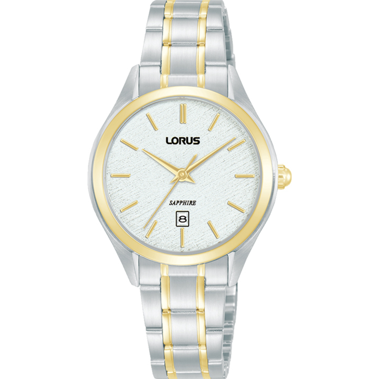 Dit is een dameshorloge van het merk Lorus. Het is een analoog horloge gemaakt van bicolour. De diameter van de kast is 30 mm en de kast is 9.45 mm dik.
De verdere specificaties van het horloge zijn als volgt:
Kastvorm: rond
Kastkleur: goudkleurig
Kastmateriaal: bicolour
Sluiting: vouwsluiting met drukker
Wijzerplaatkleur: wit
Glassoort: saffier glas
Waterdichtheid: 5 ATM
Techniek: quartz