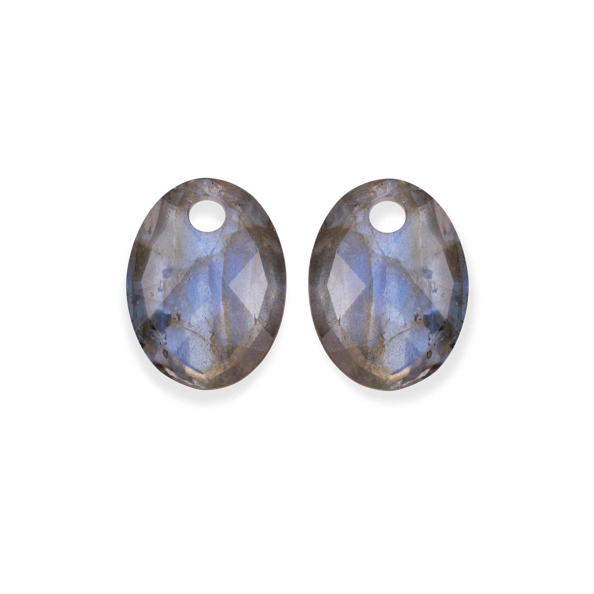 Earstones Medium Oval-Labradorite
