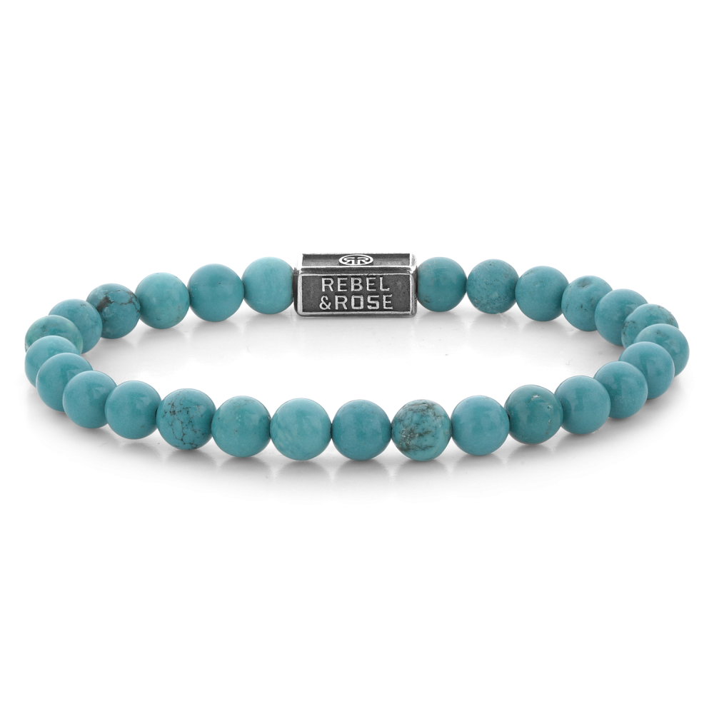 Deze armband is van het merk Rebel & Rose. Het is een herensieraad. De armband is blauw van kleur.