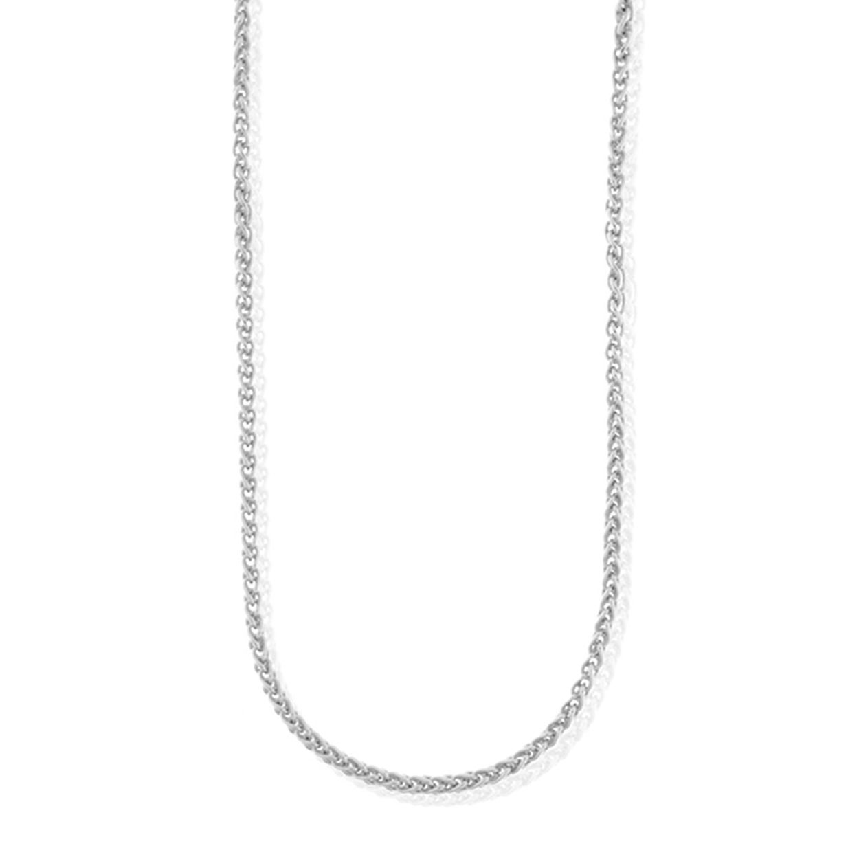 Zilver gerhodineerd collier