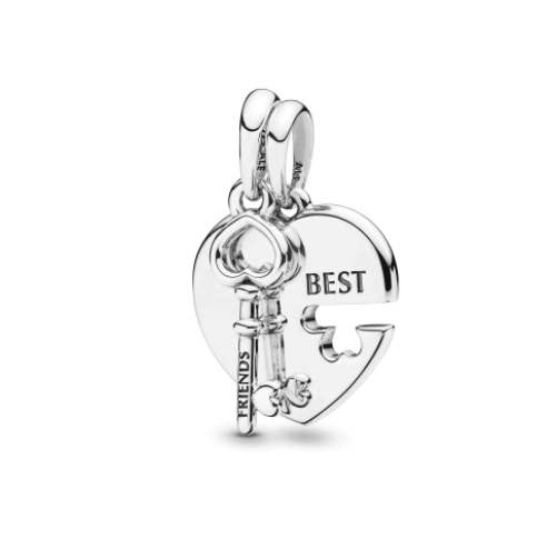 Heart & key split best friends