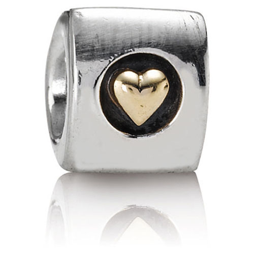 zilver met gouden hartjes