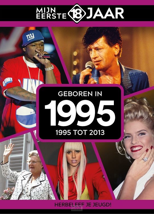 MIJN EERSTE 18 JAAR; GEBOREN IN 1995 De jaren van 1995 tot 2013 Mijn Eerste 18 Jaar is hét boek vol met ‘oh ja!’-momenten. Droom weg bij alle hoogtepunten uit jouw jeugd. Zo beleef je de meest spraakmakende momenten uit de eerste 18 jaar van jouw leven opnieuw. Aan welke hits, films en tv-programma’s heb je mooie herinneringen? Hoe was de mode toen, het straatbeeld en de rages? Welke sporthelden zijn je bijgebleven? En wat was het nieuws waar iedereen het over had? Mijn Eerste 18 Jaar staat boordevol jeugdsentiment. Met maar liefst 182 pagina’s aan kleurrijke foto’s, anekdotes en iconische beelden uit jouw jonge jaren. Ook hebben we per jaar de grootste hits voor je verzameld. Scan de code en beluister jouw hits. Begin met bladeren en herbeleef je jeugd!