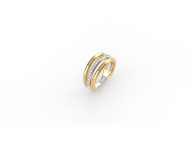 TI SENTO Ring Verguld - 12369ZY/54