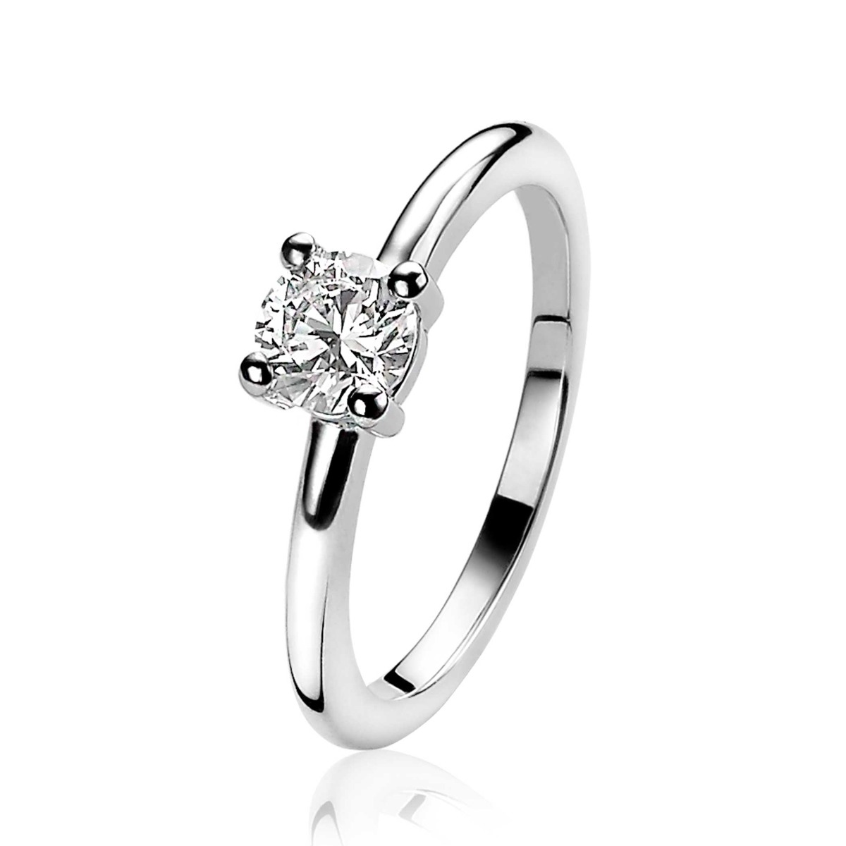 Zinzi zilveren ring stapelbaar zirkonia mt 56 ZIR1300