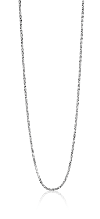 ZINZI zilveren palmier ketting (1,1mm breed). Ideaal om je hanger aan te hangen. Iedere ketting heeft een extra verlengstukje van 3 cm, zodat ook hiermee de lengte iets te variëren is. De verschillende lengte-kettingen zijn gemakkelijk met elkaar te combineren om je hals. Met herkenbaar Zinzi hartje bij de sluiting. Vervaardigd van eerste gehalte zilver (925) en met extra rodiumlaag voor een langdurige glans.