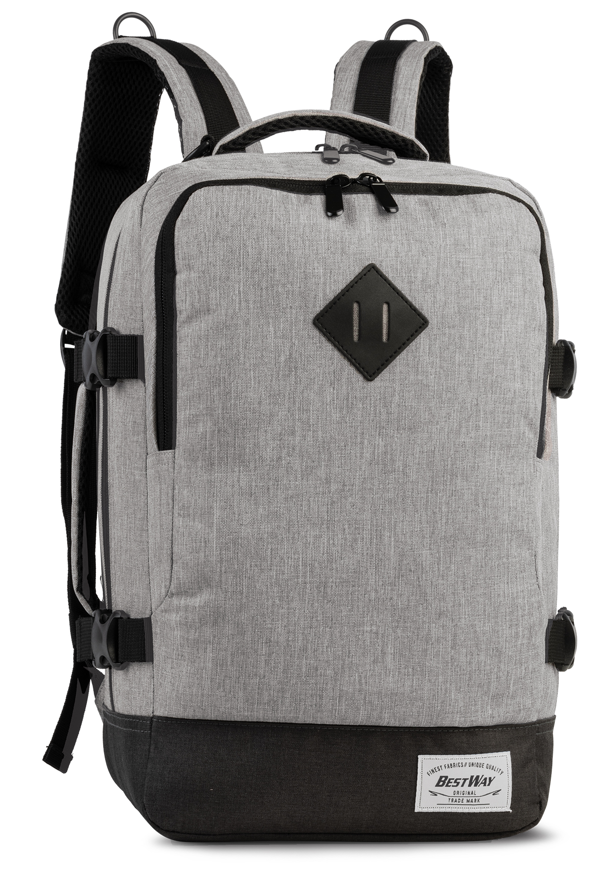 De BestWay Cabin Pro Small rugzak in Stone Grey (modelnummer 40290-4200) is een ideale keuze voor reizigers. Deze compacte rugzak, binnen de categorie REISBAGAGE_ACCESSOIRES, is perfect voor dagelijks gebruik en biedt voldoende opbergruimte. Draag hem comfortabel op je rug met de verstelbare schouderbanden voor optimale ondersteuning en gemak tijdens het reizen of woon-werkverkeer.