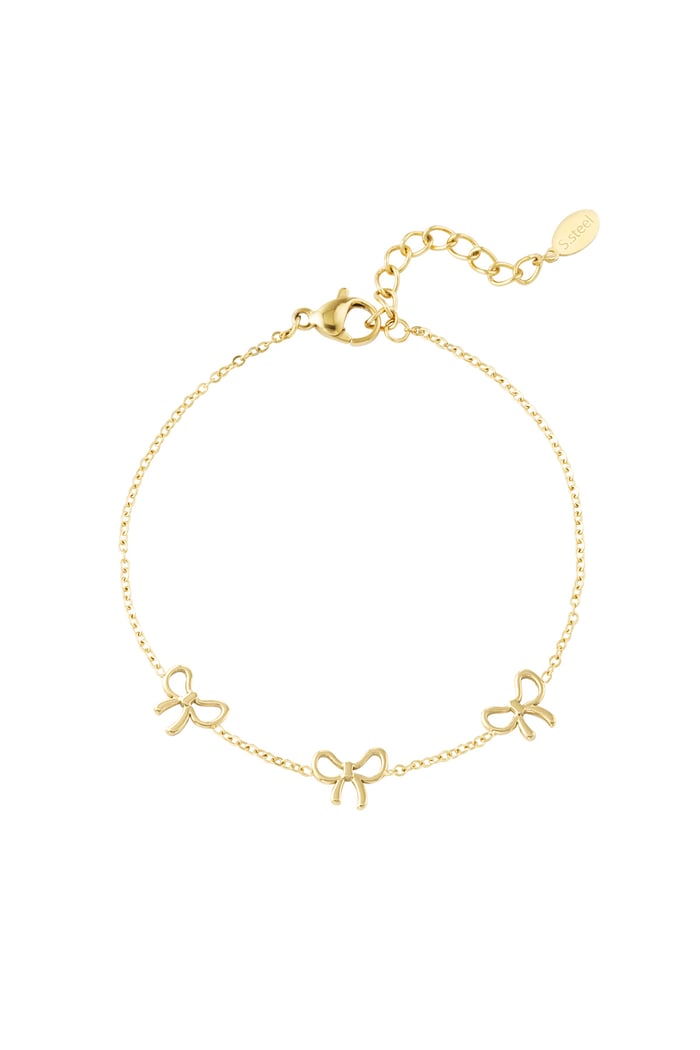 Charming Bows bracelet - Gold color