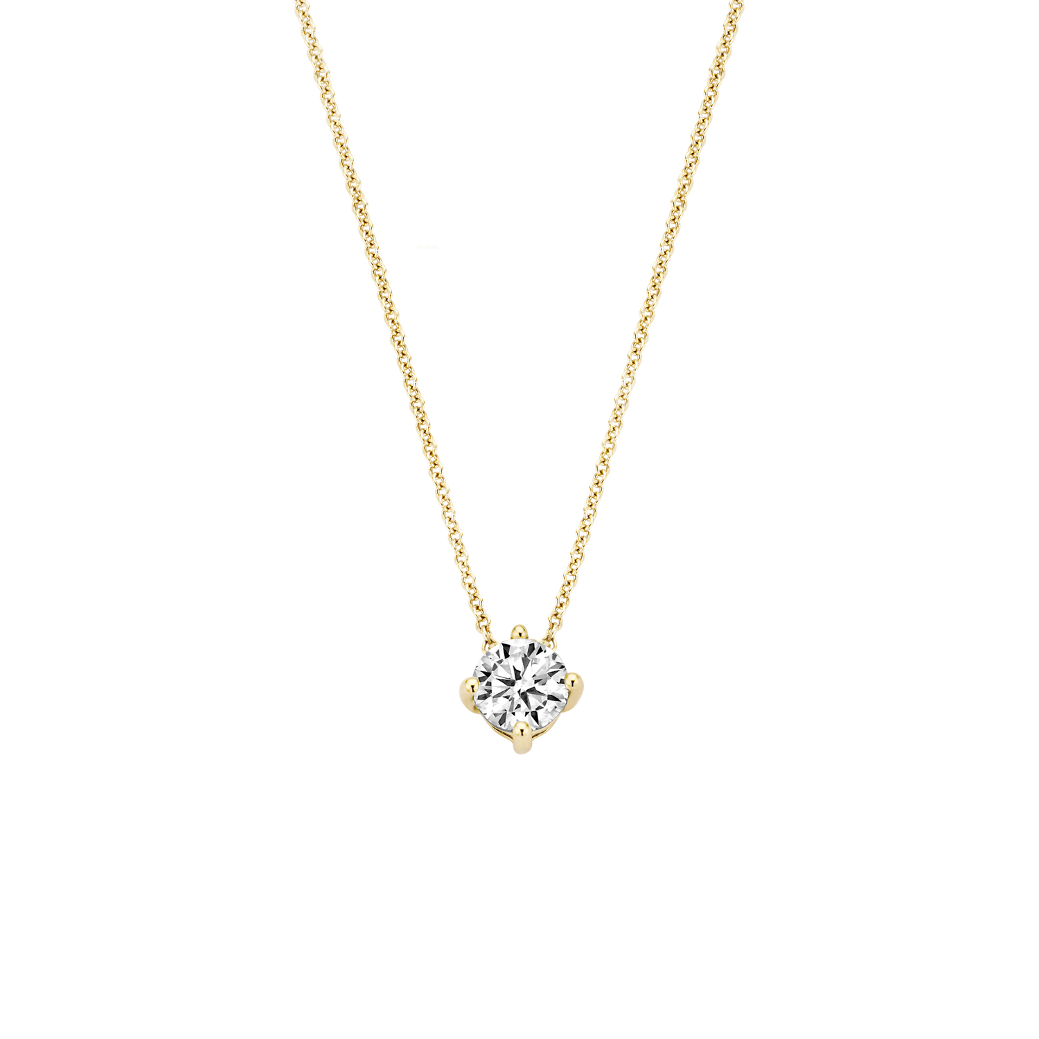Blush - Ketting, Geel Goud (14Krt.) met Zirconia - 3057YZI