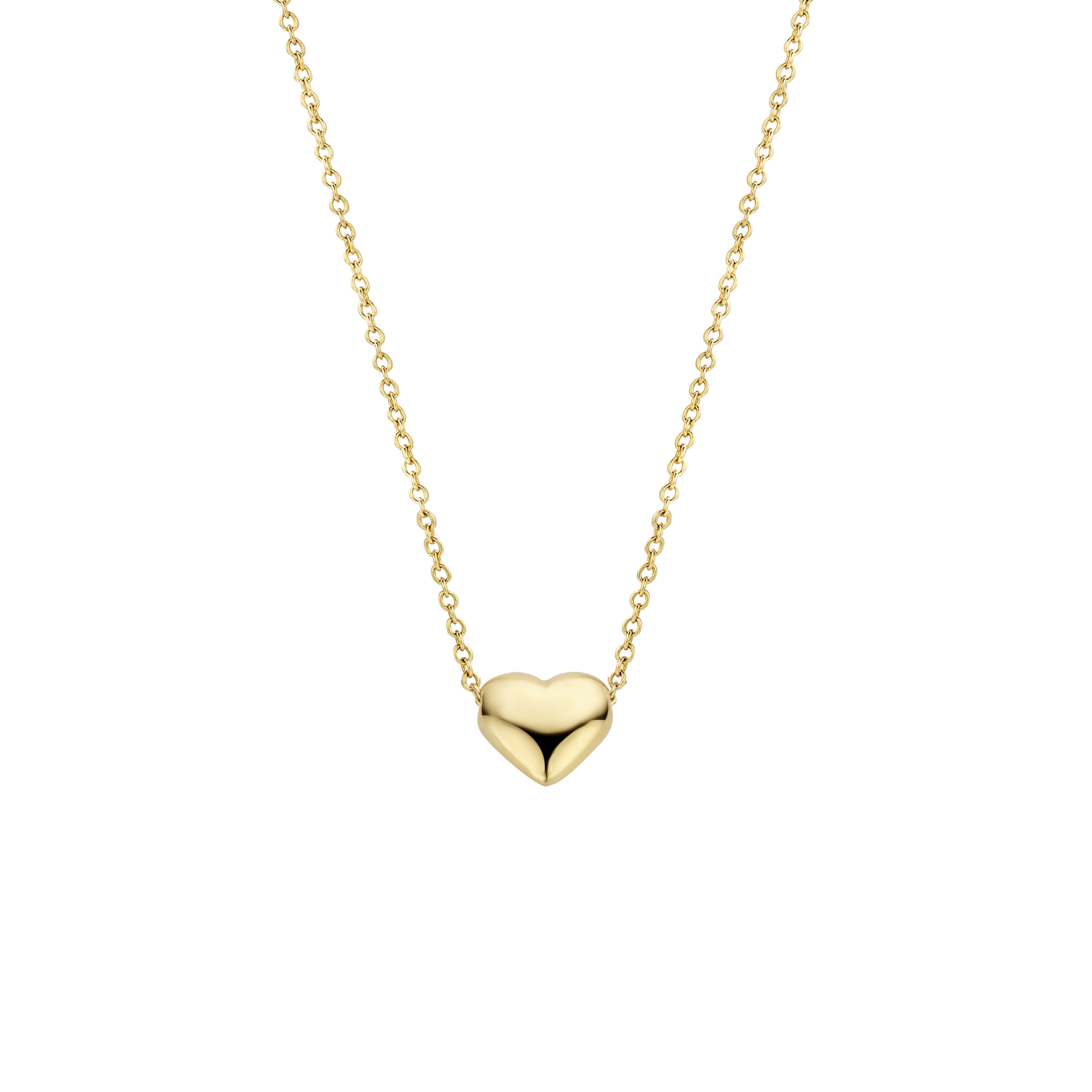 Blush - 14kt geelgouden damescollier met hart hangertje - 3062YGO