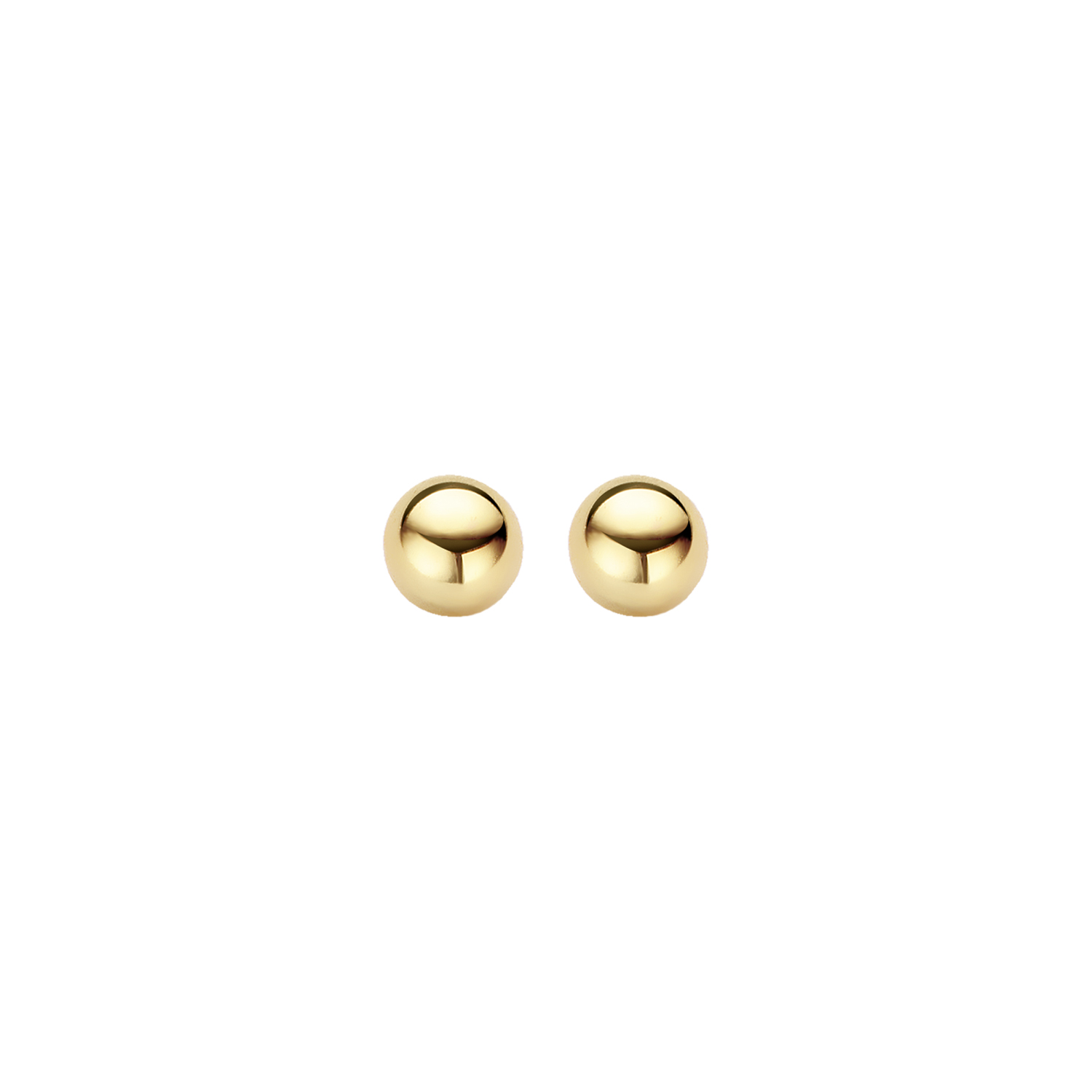 Blush - 14kt geelgouden bolletjes oorbellen 6mm - 7123YGO