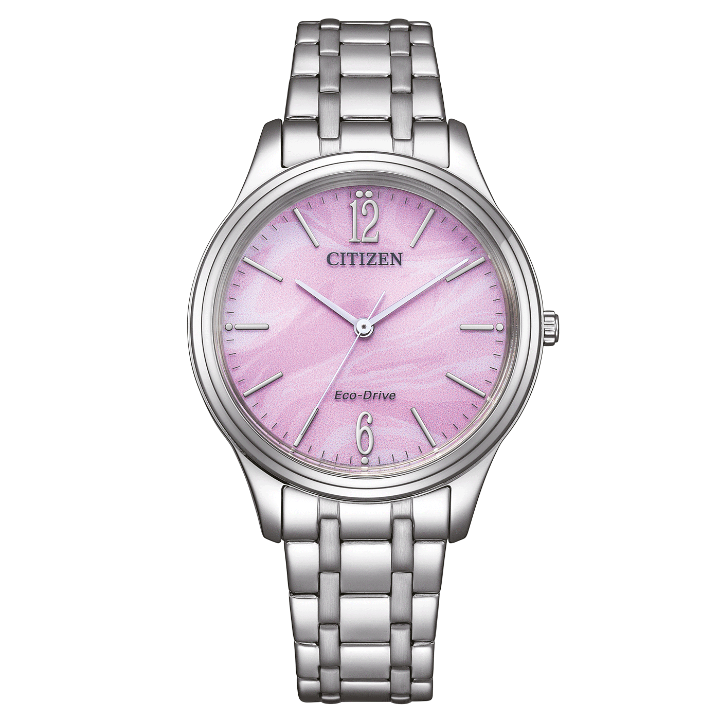 Dit Citizen Heren Horloge, model EM0411-71X, biedt een verfijnde en stijlvolle uitstraling. Het heeft een roestvrijstalen kast en band in zilverkleur, met een roze wijzerplaat met Arabische cijfers en strepenpatroon. Het horloge is analoog, 34 mm groot, waterbestendig tot 5 ATM en werkt op quartz. Perfect voor zowel formele als informele gelegenheden.
