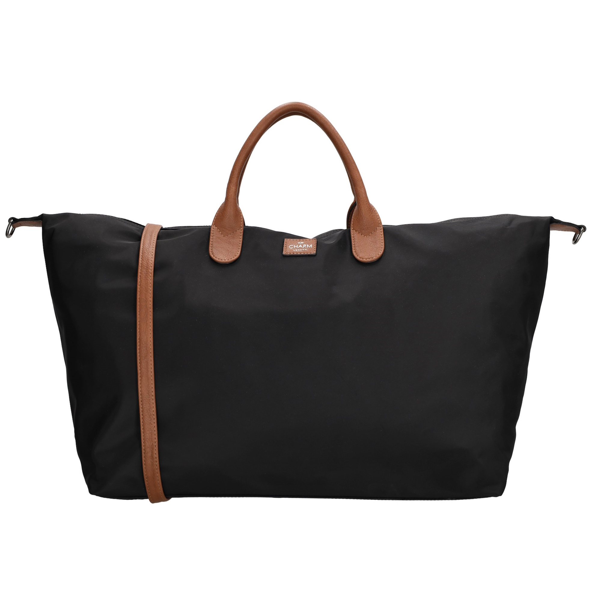 Maak je klaar voor je volgende avontuur met de Charm London Buckingham reistas! Deze ruime en stijlvolle reistas is perfect voor dames die graag alles bij de hand hebben tijdens een weekendje weg of een stedentrip. Het hoofdvak biedt genoeg ruimte voor al je essentials, terwijl het handige binnenvakje met rits ideaal is voor kleinere items zoals je telefoon of lipgloss. Aan de achterkant van de tas vind je nog een extra ritsvak voor spullen die je snel wilt pakken. Dankzij de afneembare en verstelbare schouderband kun je de tas dragen zoals jij dat prettig vindt. Beschikbaar in verschillende kleuren. 
