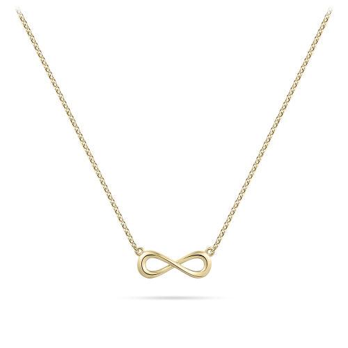 Gisser gouden collier met infinity ertussen.
