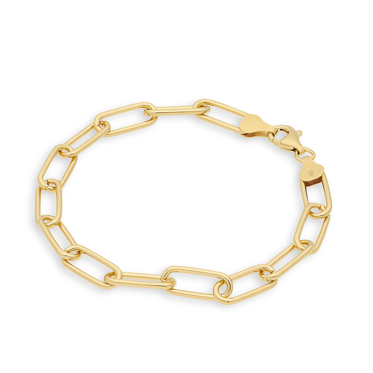 Deze stijlvolle schakelarmband van Glow maakt elke armparty compleet! De armband is gemaakt van 925 sterling zilver met vergulde laag en bestaat uit stoere schakels met een breedte van 3mm. Combineer hem met andere sieraden van Glow voor een eigen look.


 