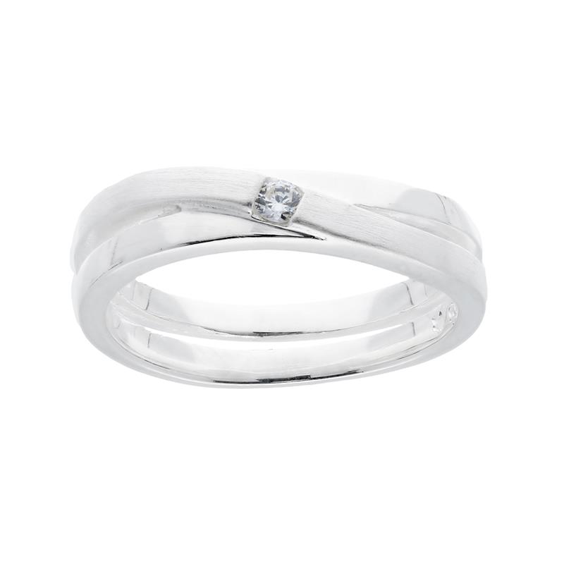GLOW - 114.5214 - Ring - Zilver - Zirkonia