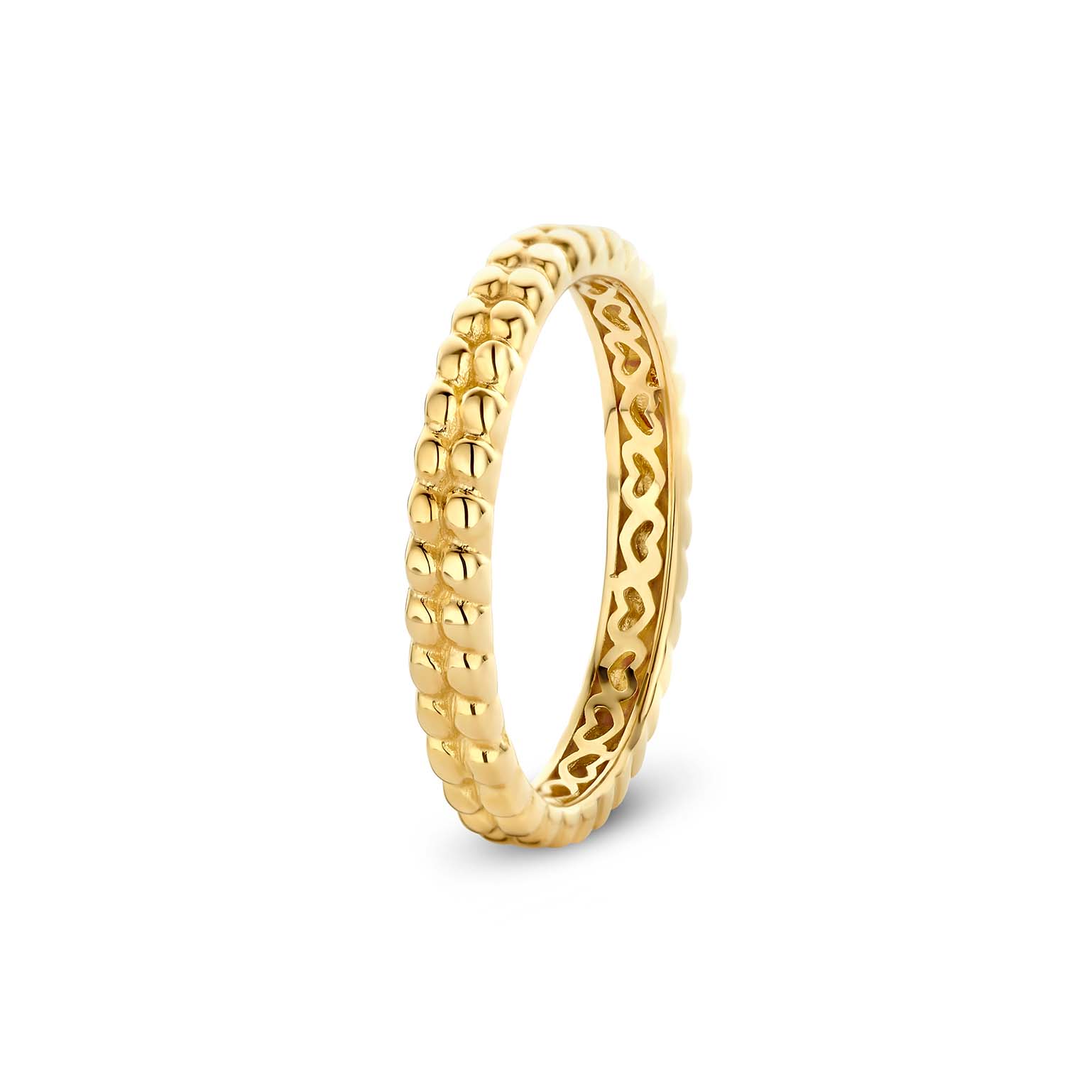 Deze ring van Glow is de perfecte toevoeging aan je sieradencollectie! Gemaakt van 14 karaat geelgoud en een breedte van 2,9mm. Verkrijgbaar in de maten 52, 54, 56 en 58. De binnenkant van de ring bestaat uit Secret Hearts. Hierdoor heeft de ring een hoog draagcomfort. 

GLOW
Benadruk jouw stijl met de verfijnde sieraden van GLOW en laat je inspireren door de uitgebreide collectie 14 karaats gouden sieraden van de hoogste Europese kwaliteit. Ontworpen om elke dag te dragen. Naast tijdloze ontwerpen bestaat de collectie ook uit hippe sieraden; zoals minimalistische gouden collieren en grafische oorknopjes. Wil je een beetje extra stralen? Kies dan voor flonkerende zirkonia of ga voor luxe met onze geraffineerde diamanten sieraden.
  
  Specificaties
  - 214.1223
  - Ring
  - 14 karaat geelgoud
  - Maat 58