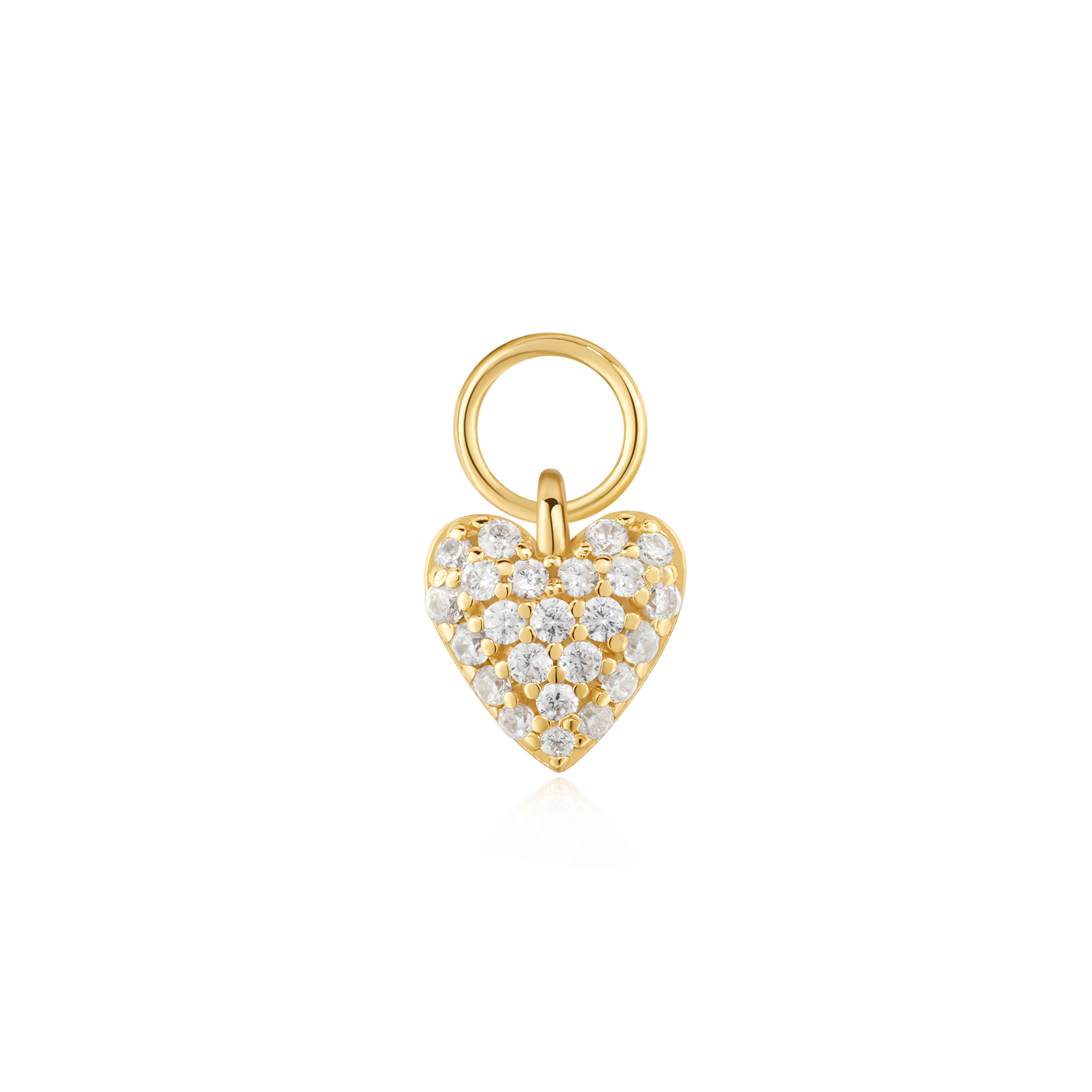 Draag je hart op je oorbellen om moeiteloos te mixen en matchen met andere studs en oorbellen. Deze sierlijke mini oorbel charm is gemaakt van pavé gezette zirkonia's en geeft elk ensemble een sprankelend accent.

HET MERK
Geïnspireerd door de laatste fashion trends is Ania Haie het toonaangevende sieradenmerk voor hoogkwalitatieve maar ook betaalbare zilveren sieraden, zonder op de kwaliteit in te leveren. Iedere collectie is gebaseerd op de laatste catwalktrends, waardoor Ania Haie snel tot hét sieradenmerk voor stijlbewuste consumenten is verkozen. Elk sieraad wordt ontworpen om te combineren met andere sieraden waardoor je je eigen look kunt creëren. Maar ook zijn Ania Haie sieraden opvallend genoeg om op zichzelf te dragen.

SPECIFICATIES
- Ania Haie
- Oorbedels
- 925 zilver met gold/ rhodium plating
- AH EC060-05G