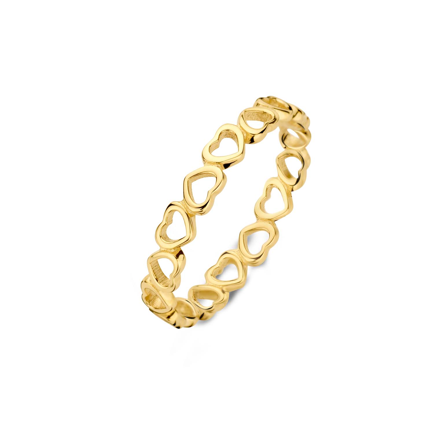 In Love With Barcelona en op deze Corazón ring! Gemaakt van 14K goud en perfect te combineren met je andere favoriete Jackie ringen voor een complete ringen stack. Hoe combineer jij hem? Dit is maat 54.