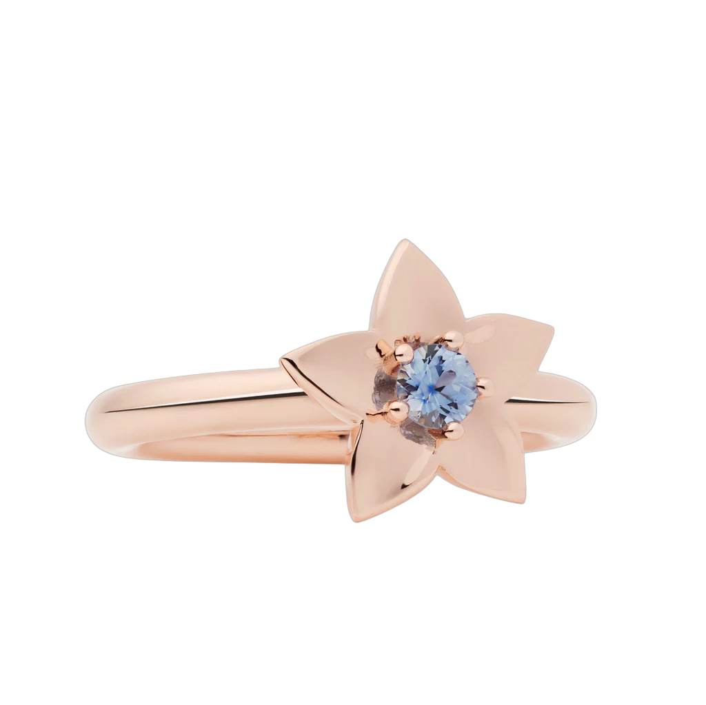 Bij de introductie van deze baby Poppy broche zagen we collegaas meteen wegdromen - hebben! In gematteerd en gepolijst te verkrijgen en met veel verschillende kleuren saffier als hartje.
Met ceylon saffier.