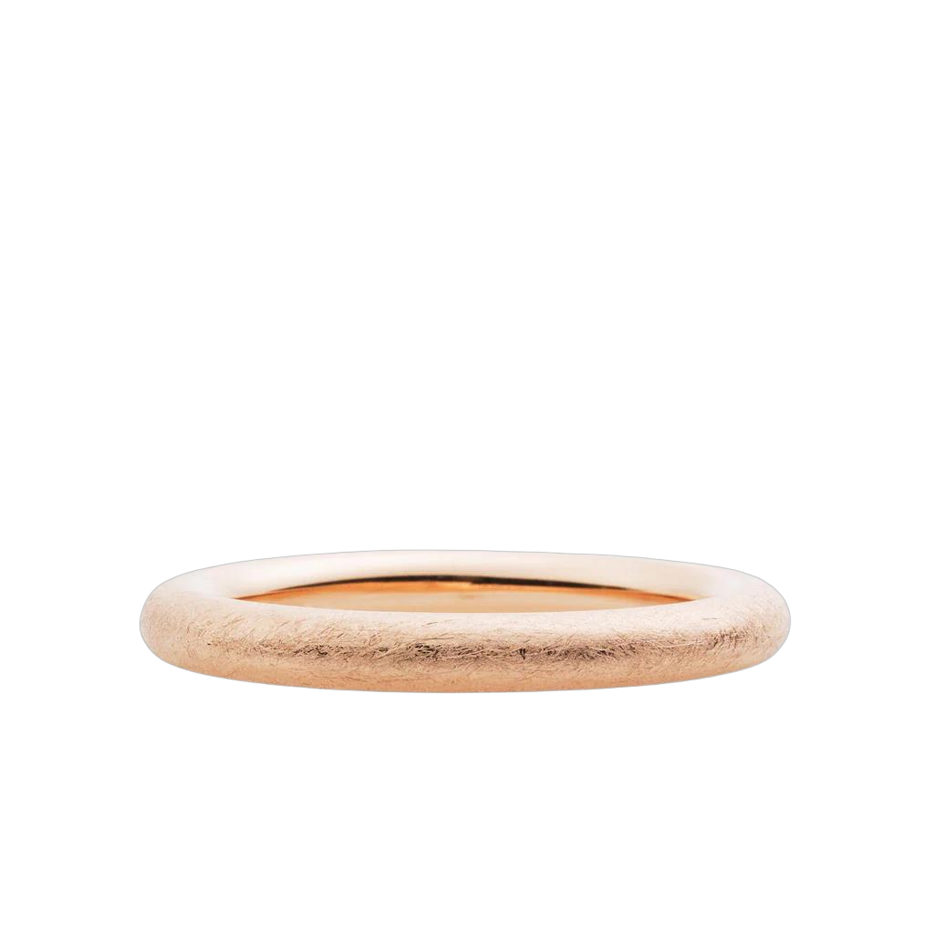 Stoere Stax, de dikste maat van onze geheel ronde serie. Hier in de gematteerde variant. Los, in combi of als trouwring, ook voor mannen. Kan allemaal.