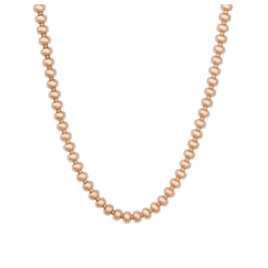 Dit collier uit de Lux collectie kenmerkt zich door elegante 4 mm roségouden elementen. Een verfijnde keuze die luxe uitstraalt, perfect voor elke gelegenheid.
Bron collier Lux 4mm 50cm