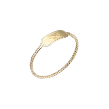 een 18 krt geelgouden ring Antonio Bernardo model My Wish Infinito.