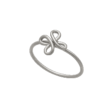 een 925/1000 zilveren ring Antonio Bernardo model Trevo.