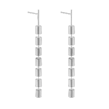 een paar 925/1000 zilveren oorstekers Antonio Bernardo model Agito.