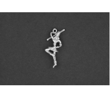 ZILVER BEDEL MAJORETTE MEISJE MASSIEF