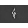 Zilver bedel massief 2 basketballers