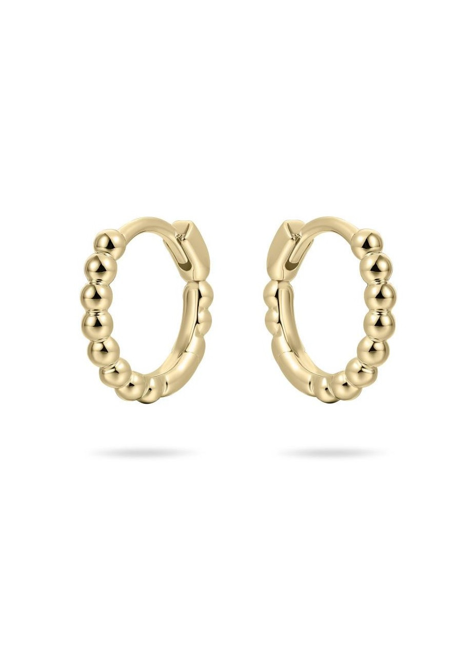 Deze Beaded Small Hoop Earrings stralen elegantie en verfijning uit. Gemaakt van verguld zilver en rhodium geplateerd zilver, ze hebben prachtig ontworpen hoepels met kleine, geparelde accenten voor een werkelijk opmerkelijke afwerking. Mini en delicaat stijlvol, deze oorbellen voegen een exclusieve touch toe aan je look.