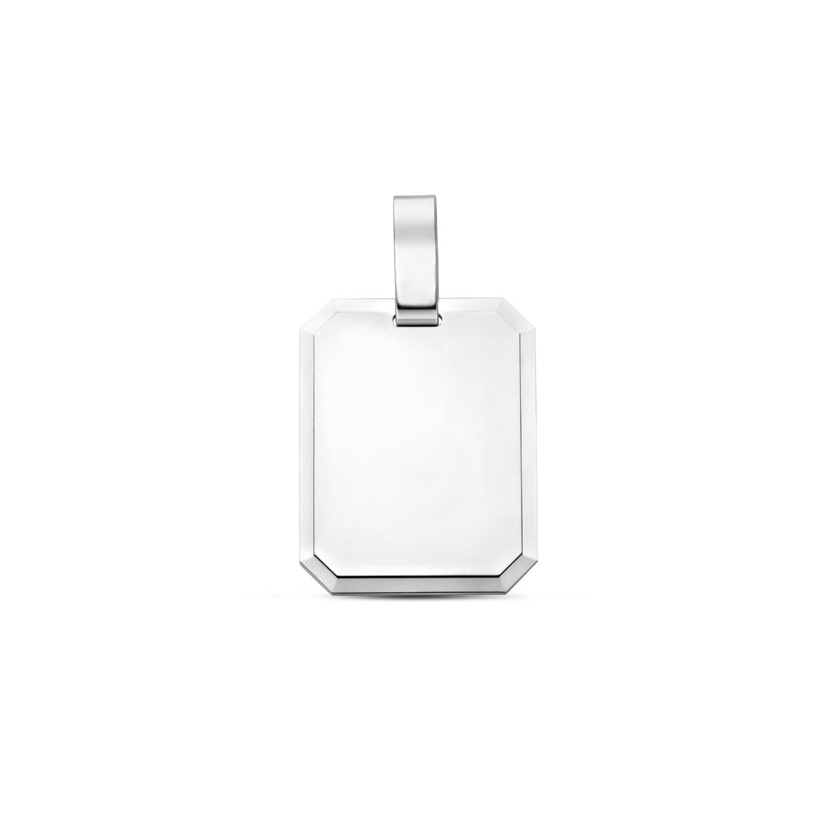 Zilver graveerhanger 18x14 mm