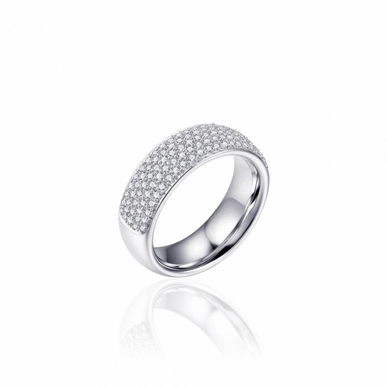 ring zilver pavé