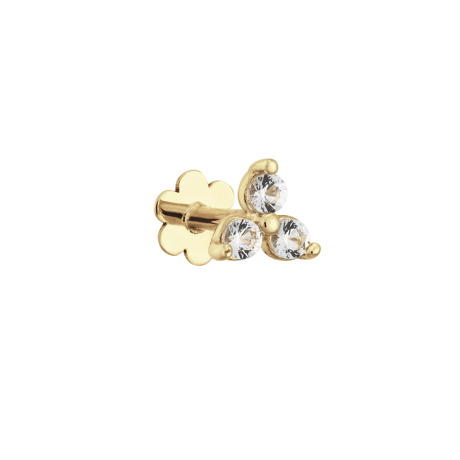 De 14 karaat gouden Triangle White Topaz piercing met 2 schroefstaafjes en een bloemetje als achterkant, maken het in- en uitdoen heel makkelijk! Je kunt ze ook inhouden als je gaat slapen. Voeg als finishing touch een piercing toe aan je Jackie earparty!

Tropical Paradise
Dat Jackie van reizen houdt is geen geheim. Voor haar 14 karaat gouden sieradencollectie heeft zij zich deze keer laten inspireren door de tropen.
Haar Tropical Paradise collectie biedt een mix van elegantie en avontuur. Voel de zon schijnen waar je ook bent!

Weelderige jungles, azuurblauwe oceanen en de schittering van de zon op witte zandstranden: de ontwerpen met edelstenen zijn een weerspiegeling van Jackie’s mooiste herinneringen. Of het een dag op kantoor is of een avondje uit, deze sieraden voegen een vleugje exotische allure toe aan elke gelegenheid.

Het merk
Jackie is hét 14 karaat gouden on trend sieradenmerk. De collecties zijn geïnspireerd op de reizen die ik maak, van stedentrips tot exotische oorden. Elk gouden sieraad is helemaal van nu, handgemaakt door Europese goudsmeden en vervaardigd van overwegend gerecycled goud met echte edelstenen en zoetwaterparels. Elke collectie is dan ook met veel liefde en passie samengesteld. Mijn Jackie sieraden zijn de perfecte finishing touch voor iedere outfit!

Specificaties
- Oorsieraad wit topaas
- Materiaal: 14 Karaat - Geelgoud - 585
- Lengte 5mm