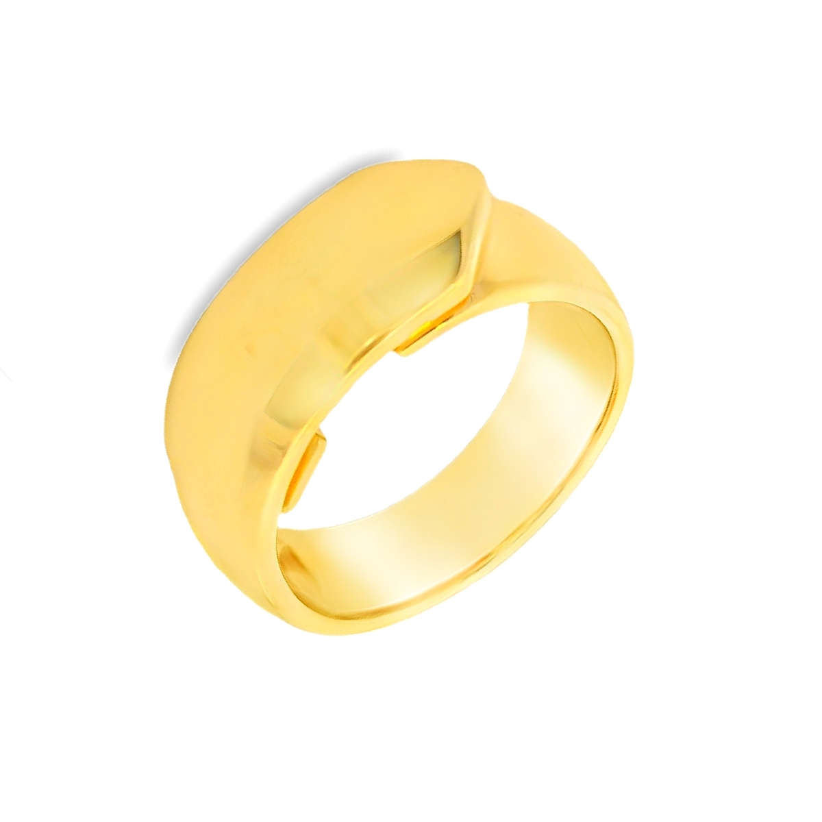 Deze robuuste en elegante ring is vervaardigd uit 18 karaat massief geelgoud (9.48 gr). Het strakke, tijdloze ontwerp met een licht bolle bovenzijde straalt pure luxe en klasse uit. Door de volle en stevige uitvoering voelt de ring zwaar en solide aan, een echt statement piece voor wie houdt van hoogwaardige, klassieke sieraden.

Kenmerken:

Materiaal: 18 karaat massief geelgoud
Model: Strakke, licht bolle bandring
Breedte: 9 mm
Afwerking: Hoogglans gepolijst voor een luxe uitstraling
Stijl: Tijdloos, elegant, unisex

Bijzonderheden:

Deze ring is perfect voor dagelijks gebruik dankzij de duurzame en solide afwerking, maar ook zeer geschikt als trouwring, vriendschapsring of een stijlvol persoonlijk sieraad. Dankzij het minimalistische ontwerp combineer je deze ring eenvoudig met andere sieraden, of draag je hem als opvallend enkelstuk.
De ring is verkrijgbaar in meerdere afmetingen.
