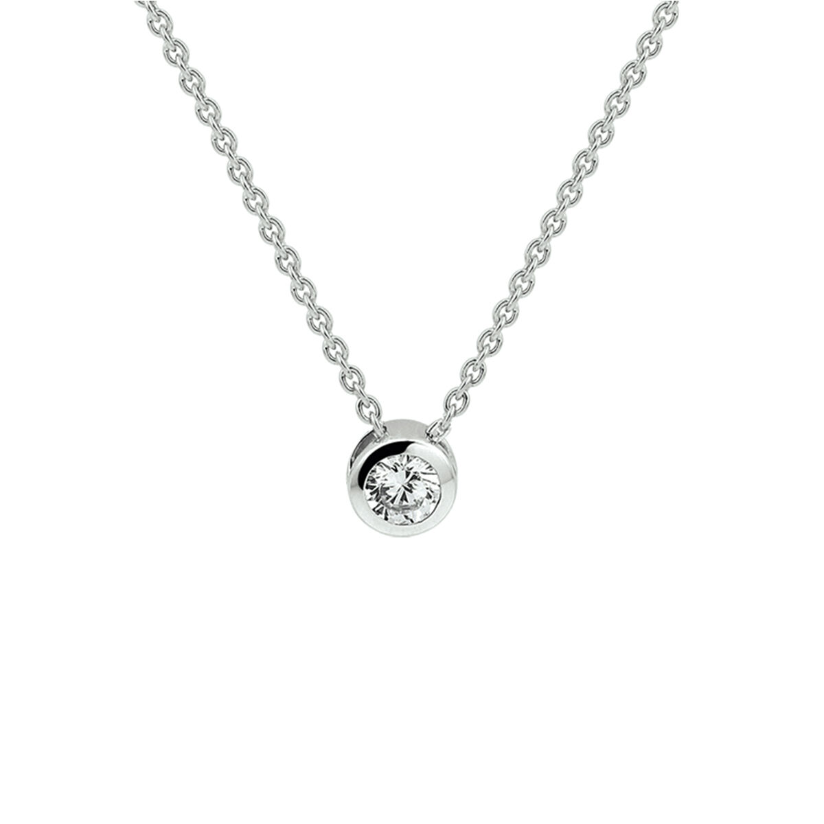 Zilveren collier met hanger 1322817