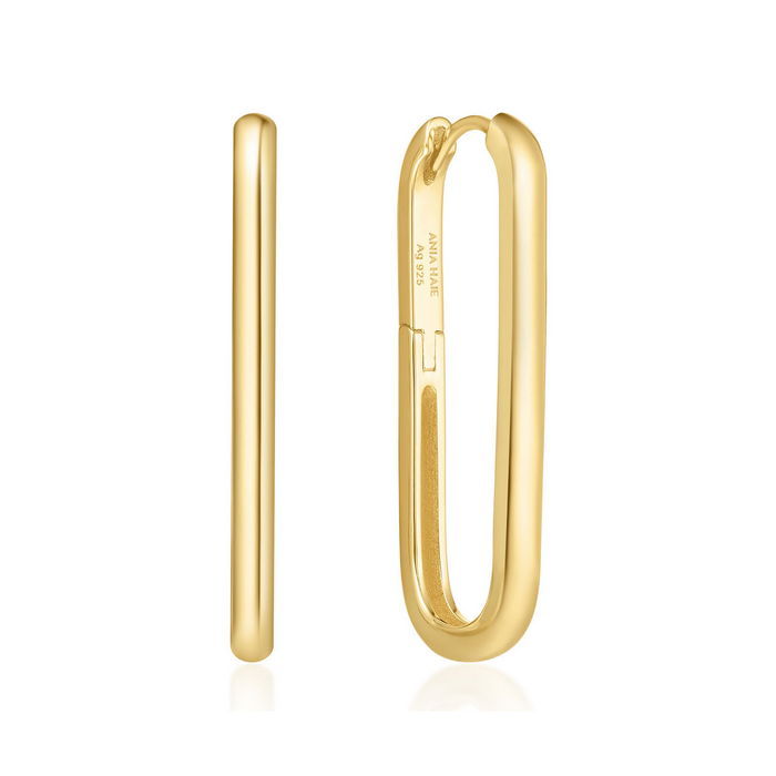Ania Haie E062-07G Tube U Hoop Earrings Verguld