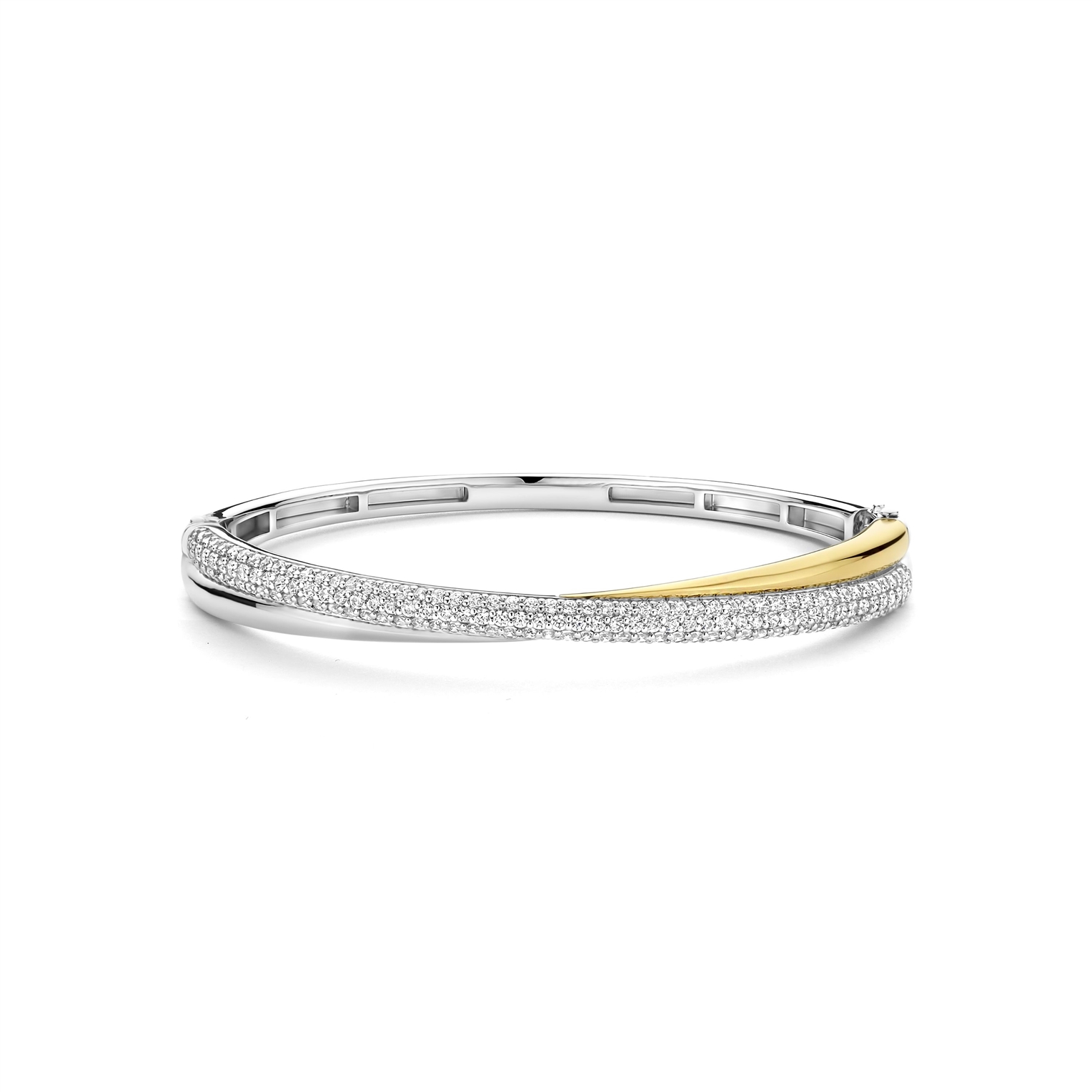 Ti sento Spangarmband verguld met zirkonia  | 23071ZY
