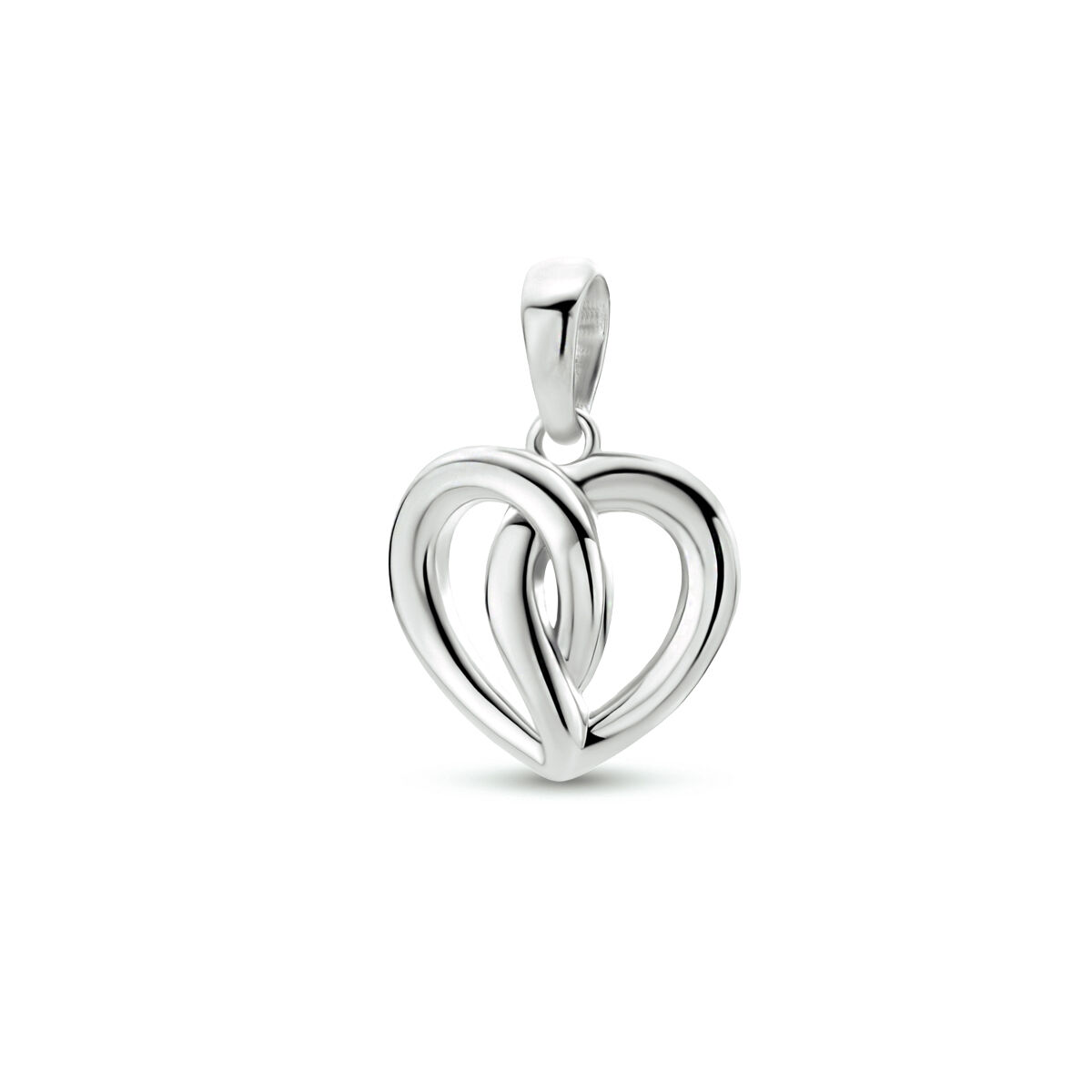 Zilveren bedel hart 1335276