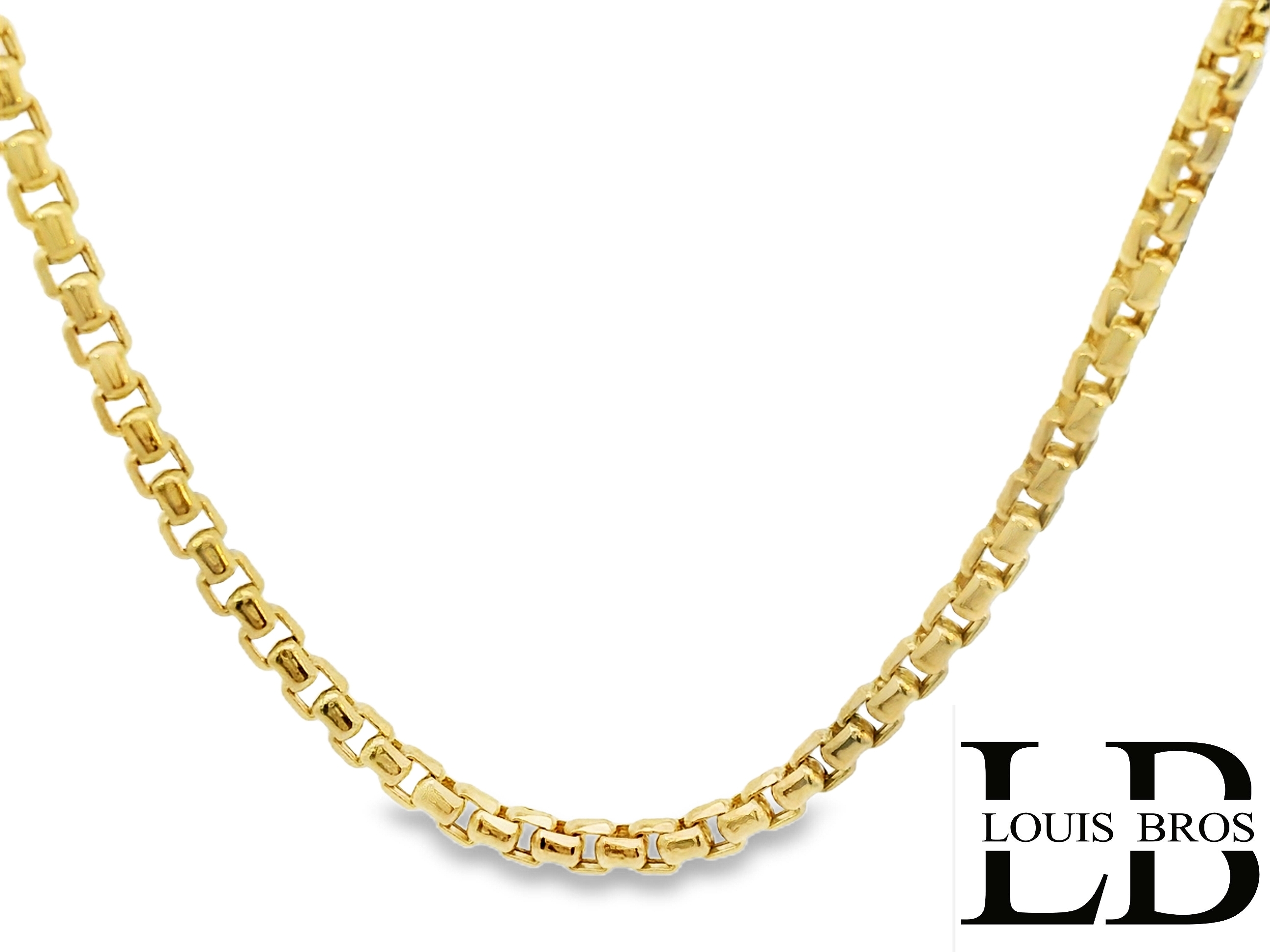  Bent u op zoek naar een prachtig collier? Dan is dit Collier van Louis Bros is vervaardigd uit 14k geelgoud (6,41g). Het collier heeft een lengte van 45 cm en een breedte van 2,5 mm. De dikte van het collier is 2,5 mm. 