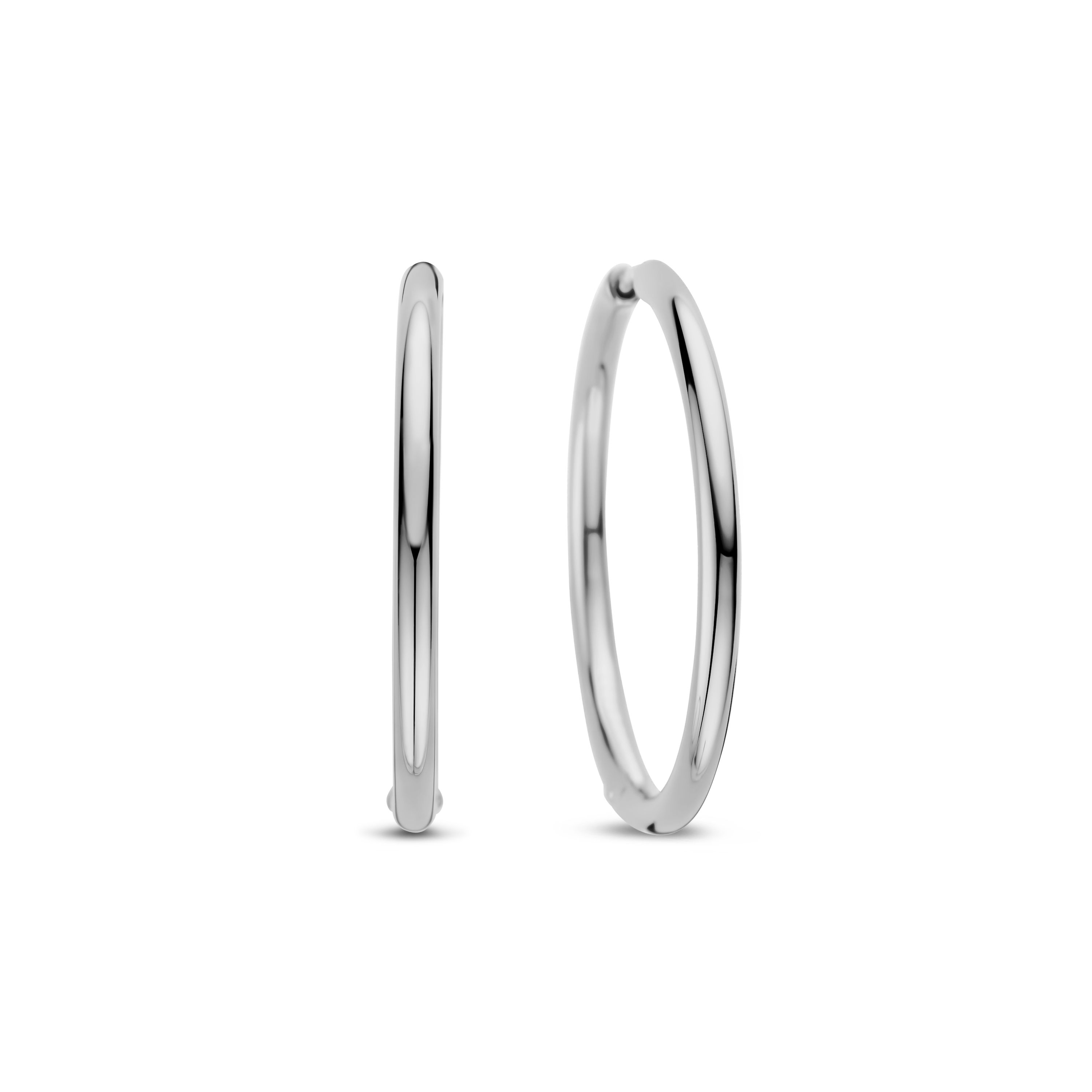Ti Sento Milano - Zilveren klap oorringen 35x2.5mm - 78007SI