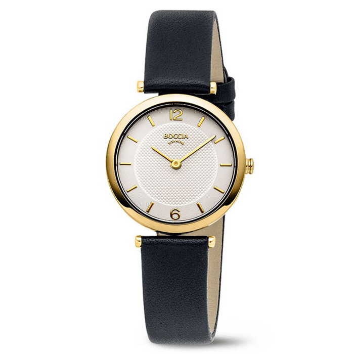 Boccia 3362-02 horloge dames titanium Verguld